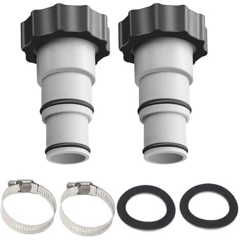 Adaptateur de tuyau pour pompes à raccord fileté, compatible avec les accessoires de piscine Intex FitARU