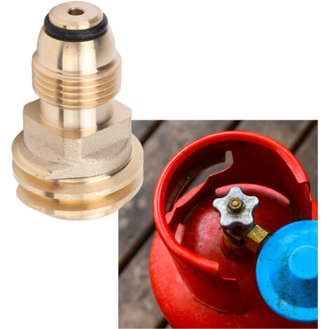 Adaptateur de tuyau pour raccordement gaz, modèle C3H8, en brass, connexion 1/2" femelle, pour cuisine extérieure et régulateur