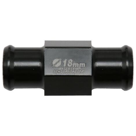 Adaptateur de tuyau universel 18/22 mm pour capteur de température d'eau de moto avec 2 colliers de serrage - Noir