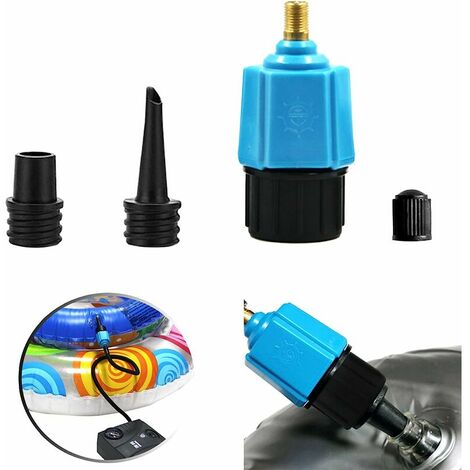 Adaptateur de Valve bateau en caoutchouc bateau gonflable anneau de natation buse de gaz pompe de pneu de voiture conversion tête de gaz quatre pièces