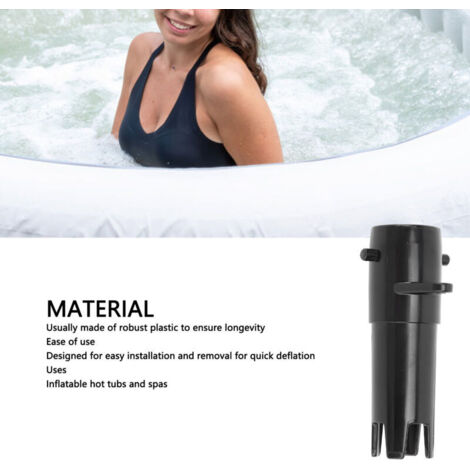 Adaptateur de Valve de Dégonflage Spa - 3PCS pour Tubes P61727 - Plastique Robuste pour Jacuzzis et Spas Gonflables