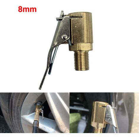 Adaptateur de valve de gonflage pour compresseur d'air (1 pièce, 8 mm)-AquaForge