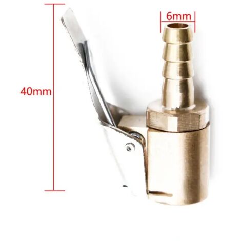 Adaptateur de valve de gonflage pour pneu de voiture, raccord de serrage, en laiton, 8 mm, pour pompe à air. Livraison directe.-AquaForge
