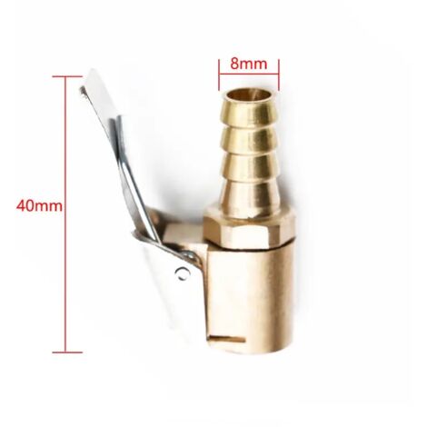 Adaptateur de valve de gonflage pour pneu de voiture, raccord de serrage, en laiton, 8 mm, pour pompe à air. Livraison directe.-AquaForge