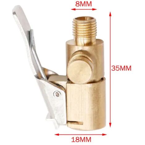 Adaptateur de valve de gonflage pour pneu de voiture, raccord de serrage, en laiton, 8 mm, pour pompe à air. Livraison directe.-AquaForge