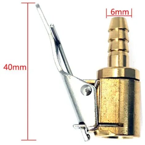 Adaptateur de valve de gonflage pour pompe à air de pneu de voiture, en laiton, 8 mm, pour pompe à air.-AquaForge