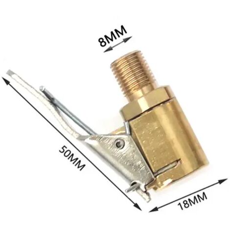 Adaptateur de valve de gonflage pour pompe à air de pneu de voiture, en laiton, 8 mm, pour pompe à air.-AquaForge