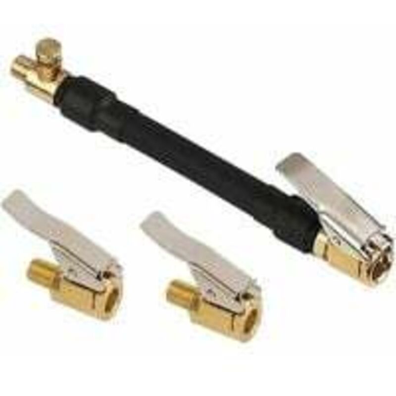Adaptateur de valve de pneu de voiture, tuyau de pompe de gonflage de pneu avec 2 buses de gonflage en laiton, voiture, vélo, connecteur de valve de