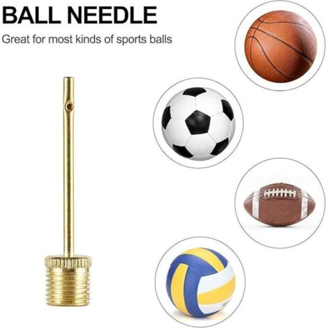 Adaptateur de valve de vélo, 16 pièces, adaptateur de pompe à vélo en laiton, aiguille de pompe à bille, adaptateur de gonfleur de buse de jouet gonflable de ballon