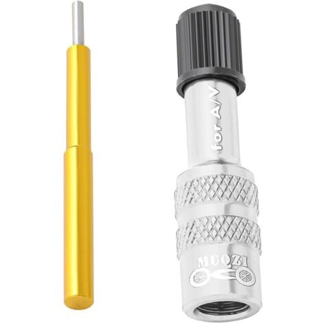 Adaptateur de valve de vélo pour valve de pneu de vélo, kit adaptateur pour appareils de gonflage et accessoires compatibles avec pompe standard ou compresseur d'air