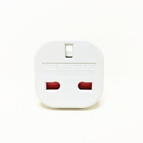 Adaptateur de voyage - Britannique 3 broches Blanc-Prise standard britannique vers prise standard américaine