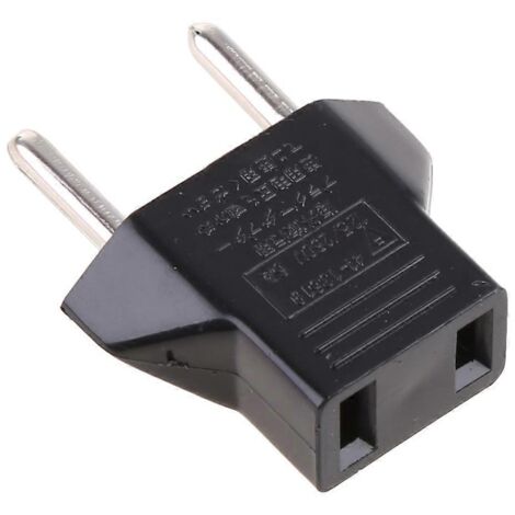 Adaptateur de Voyage Femelle US vers Mâle EU pour Chargeur Secteur Universel