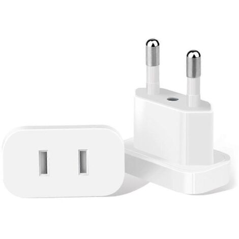 Adaptateur de voyage pour prise américaine vers prise européenne (USA vers Europe)