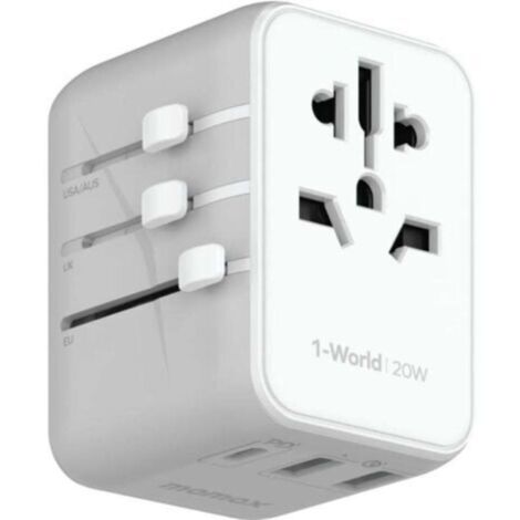 Adaptateur de Voyage Universel Adaptateur Prise Universelle PD 20W avec Adaptateur Universel France vers USA UK Allemagne Australie Chine Japon
