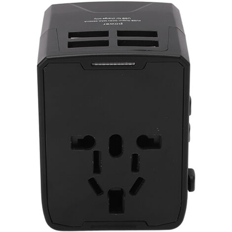 Adaptateur de Voyage Universel avec Ports USB - Convertisseur International Prises EU/UK/US/AU/JP 100-240V