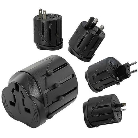 Adaptateur de voyage universel avec prises UE + AU + UK + US