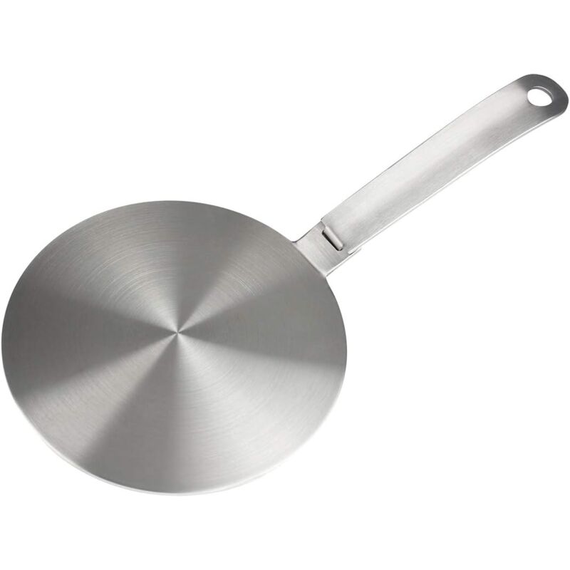 Kcvv - Adaptateur der Plaque a Induction 24cm, pour Moka Cafetières et des Ustensiles de Cuisine, Poignée Amovible