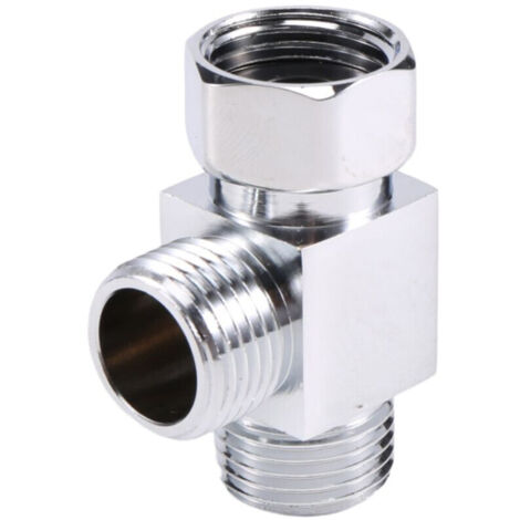 Adaptateur dérivation eau laiton 3 voies installation rapide vanne angle