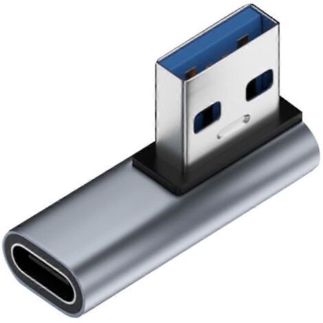 Adaptateur d'extension coudé à 90 degrés USB 3.0 mâle vers Type C femelle USB CA-
