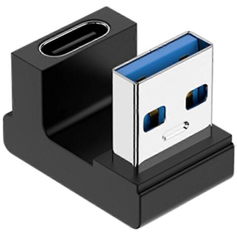Adaptateur d'extension coudé à 90 degrés USB 3.0 mâle vers Type C femelle USB CG-