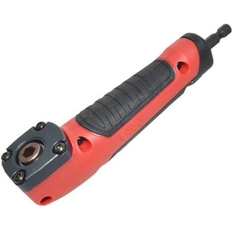 Adaptateur d'extension de perceuse à angle de 90° avec porte-embout magnétique pour tournevis hexagonal 1/4".-AquaForge
