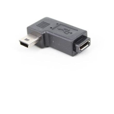 Adaptateur d'extension USB mini USB mâle vers micro USB femelle coudé à 90 degrés