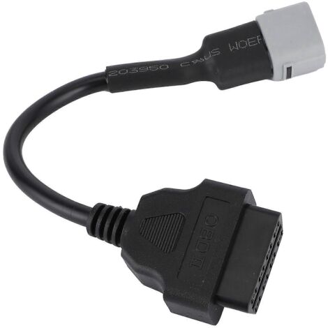 Adaptateur diagnostic OBD2 6 broches pour Suzuki GSXR 1000, 1000R, 125. Faisceau de remplacement, connecteur de diagnostic compatible.