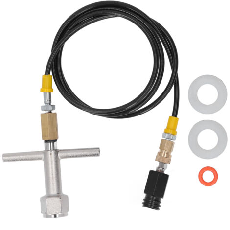 Adaptateur Direct pour Machine à Soda avec Flexible Haute Pression pour Bouteille de CO2 W21.8‑14 vers TR21‑4
