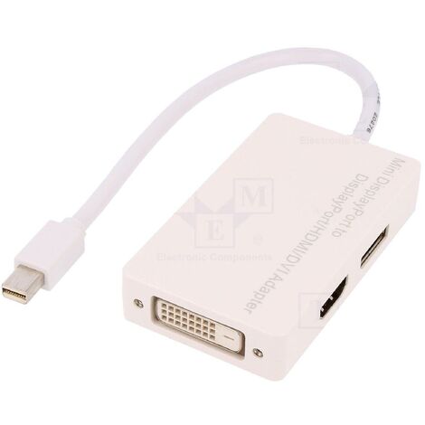 Adaptateur DisplayPort 1.1a vers HDMI 0.2m blanc