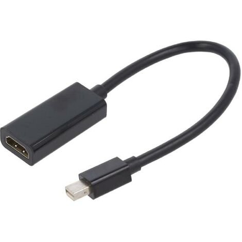 Adaptateur DisplayPort 1.2 HDMI 1.3 femelle mini DisplayPort prise male Full HD 0.15m - noir