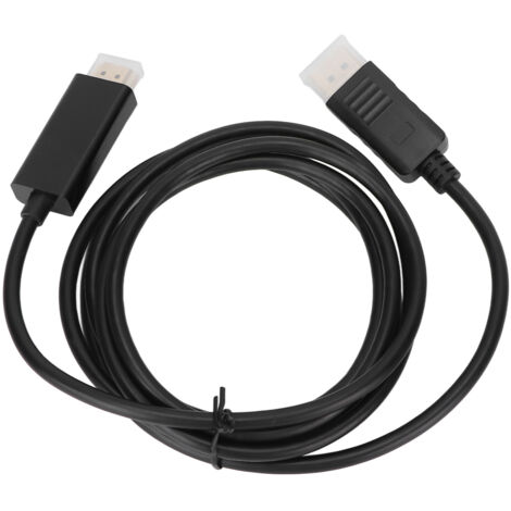 Adaptateur DisplayPort vers HDMI Mâle à Mâle pour PC TV, Câble Convertisseur 1.8m Résolution 1080p