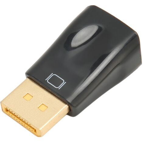 Adaptateur DisplayPort vers VGA 1080p 60Hz, Convertisseur Mâle-Femelle pour Écran PC, Vidéoprojecteur, Téléviseur HD