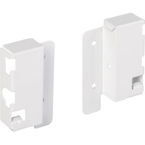 adaptateur dos droit/gauche h70 mm blanc