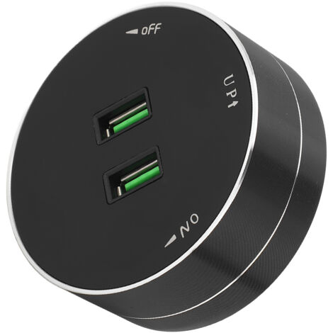 Adaptateur Double USB sans Fil avec Indicateur Lumineux, Prise Ronde Multifonction 110V‑250V