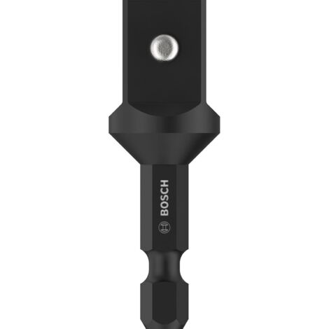 Bosch – Adaptateur pour douilles 1/2'' 50 mm 2608551107 – Emmanchement hexagonal – Pour visseuses à percussion – Applications intensives bois et acier inoxydable
