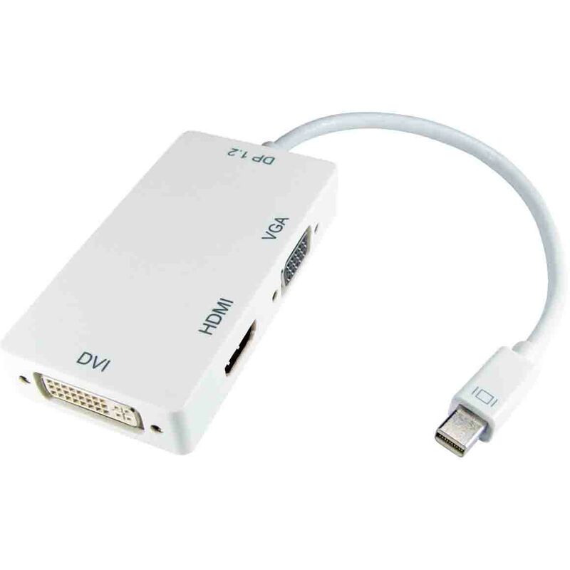 Adaptateur HDMI RS PRO, HDMI, DVI, VGA Femelle vers DP mâle (port d'affichage) mini Mâle ( Prix pour 1 )