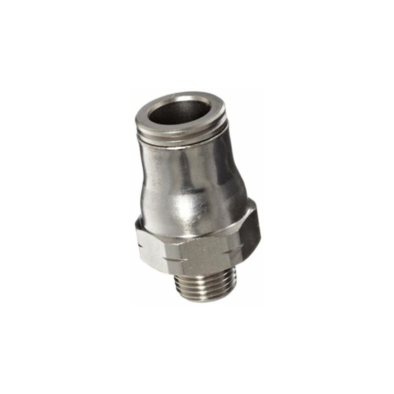 Adaptateur droit fileté Legris LF3600 vers Enfichable 10 mm r 3/8 Mâle ( Prix pour Boîte de 5 )