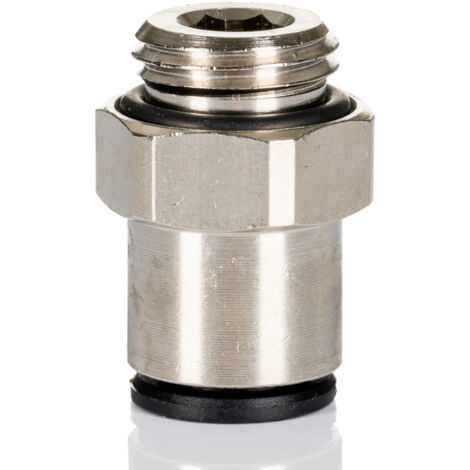 Adaptateur droit fileté hydraulique Legris LF3000 vers Enfichable, 8 mm G 1/4 Mâle ( Prix pour Paquet de 5 )