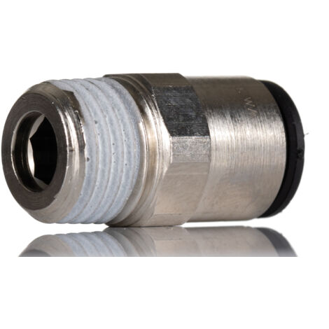 Adaptateur droit fileté hydraulique Legris LF3000 vers Enfichable, 8 mm R 1/4 Mâle ( Prix pour Paquet de 5 )