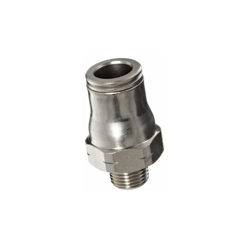 Legris - Adaptateur droit fileté LF3600 vers Enfichable, 8 mm r 1/8 Mâle ( Prix pour Boîte de 5 )