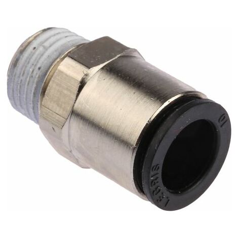 Adaptateur droit fileté Legris LF3000 vers Enfichable 10 mm R 1/4 Mâle ( Prix pour Paquet de 2 )