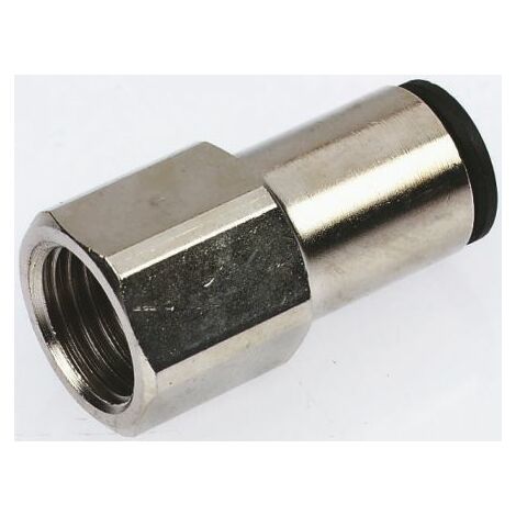 Adaptateur droit fileté Legris LF3000 vers Enfichable, 12 mm G 3/8 Femelle ( Prix pour Paquet de 2 )