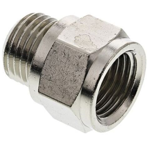 Adaptateur droit fileté Legris LF3000 vers G 1/4 Femelle G 1/4 Mâle ( Prix pour Paquet de 5 )