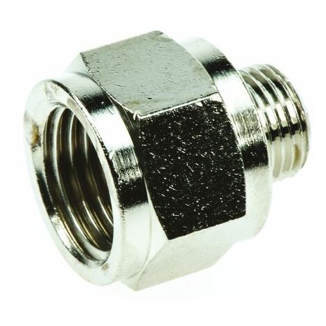 Adaptateur droit fileté Legris LF3000 vers G 1/4 Femelle G 1/8 Mâle ( Prix pour Paquet de 5 )