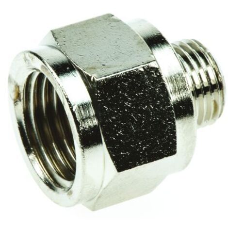 Adaptateur droit fileté Legris LF3000 vers G 1/4 Femelle G 1/8 Mâle ( Prix pour Paquet de 5 )