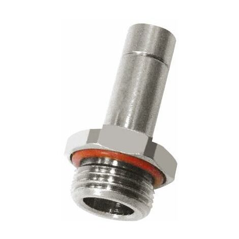 Adaptateur droit fileté Legris LF3800 vers Enfichable 6 mm R 1/4 Mâle ( Prix pour 1 )