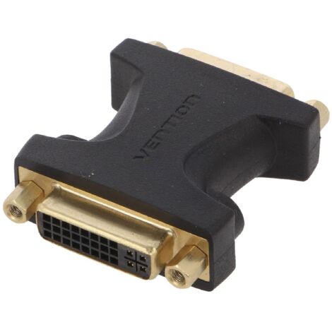 Adaptateur DVI-I femelle vers DVI-I femelle noir