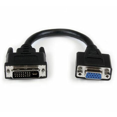 Adaptateur DVI-I vers VGA (Mâle/Femelle) - 20 cm