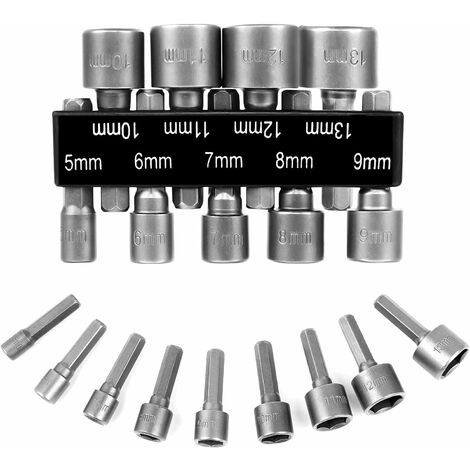 Adaptateur embout visseuse embout visseuse douille torx male ambout visseuse magnetique Adaptateur Embout Guazhuni 18Pcs
