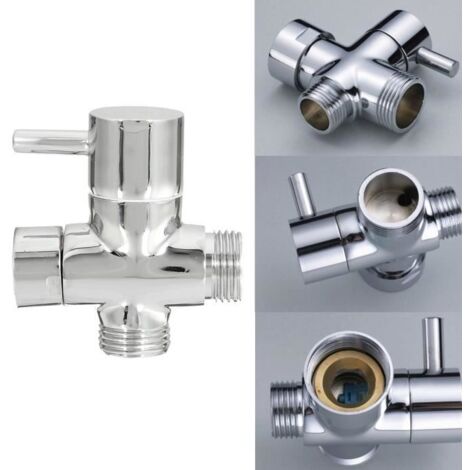 Adaptateur en T pour pommeau de douche fixe et douchette. - AquaForge